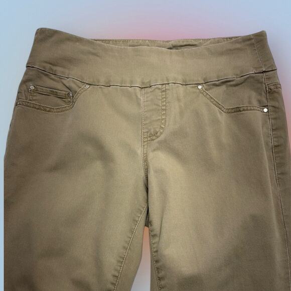 JAG JEANS Women’s 8 HIGH RISE SLIM ANKLE Khaki Pants - Picture 1 of 4